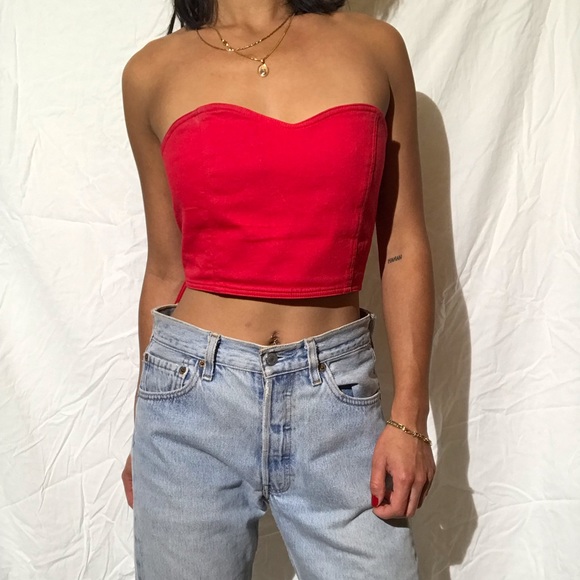 Opening Ceremony Callipygian Strapless Top - Picture 9 of 12